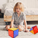 Gemmicc 6 PCS Large Magnetic Tiles,Jumbo Magnet Base Plates,STEM Magnetic Building Blocks for Kids Boys Girls by TinyTreasures Baby Boutique