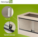 New Age Pet ECOFLEX 36" Mojave Reptile Lounge -Durable Wood Plastic Composite Habitat with Ventilation, Removable Glass Doors & Lock, Easy Assembly, for Tortoises, Snakes, Iguanas by CozyNest Decor