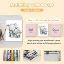 Personalized Baby Bedding Set, 5 Pcs Custom Baby Crib Sets with Name, Toddler Bedding Set for Baby Girls, Pink Elephants Double Layer Nursery Bedding Set, Customized Gifts for Infants Kids by TinyTreasures Baby Boutique