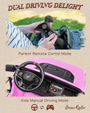 24V Ride on Toys for Big Kids, Licensed Ford Bronco Raptor 2 Seater Ride on Cars with Remote Control, Ride on Truck w/ 4-Wheeler Suspension, 3 Speeds, Led Lights, Bluetooth (24V, Pink) by TinyTreasures Baby Boutique