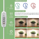 LORDEM Ceiling Grow Light for Indoor Plants, 144 LEDs Full Spectrum LED Plant Light, 5V Plant Lamp with 4/8/12H Auto Switch, 4 Dimmable Brightness Levels, Ideal for Small Plants, Tri Head, Corded by GreenHaven Gardens
