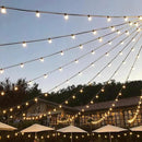 Outdoor String Lights, 100Ft G40 Globe Patio Lights Waterproof with 100 Warm White Bulbs, Connectable Hanging Backyard Light for Outside Garden Balcony Holiday Party Decor-Black by GreenHaven Gardens