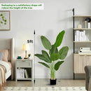 Lifelike Bird of Paradise Silk Artificial Plant Faux Banana Leaf Tree for Home Decor - Perfect Indoor Floor Plant with 9 Trunks (1, Black Planter, 5 FT) by CozyNest Decor
