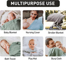 GLLQUEN BABY Muslin Swaddle Blankets for Boys and Girls, 4-Pack Baby Blankets for Girl Boy, Newborn Receiving Blanket, Baby Swaddle Blanket Unisex, Baby Essentials, Registry & Gift, 40 x 38 inches by TinyTreasures Baby Boutique
