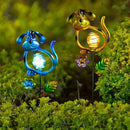 Solar Outdoor Garden Lights,27.4''H Dog Solar Figurine Lights,Waterproof Solar Decorative Garden Stakes for Lawn Patio Pathway, Solar Lights for Outside for Mom,Women,Dog Lovers by GreenHaven Gardens