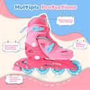 2PM SPORTS Inline Skates with Light Up Wheels, Roller Skates Blades for Boys Girls Kids Ages 5-8 8-12 4-6 6-12, Size Adjustable Beginner Blades Roller Skates by TinyTreasures Baby Boutique