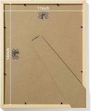 Vittanly 11x14 Picture Frames Set of 9, Shatter Resistant Plexiglass, Display 8x10 Pictures with Mat or 11x14 without Mat, Photo Frames for Wall or Tabletop, Engineered Wood, OAK by CozyNest Decor
