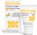 BioGaia Protectis Baby Probiotic Drops | Colic & Gas Relief + Vitamin D | Safe for Newborns | Ease Crying, Fussing, Colic, Gas, Spit-ups & Constipation | No Dairy, Soy & Gluten | 50 Day Supply | 10mL by TinyTreasures Baby Boutique