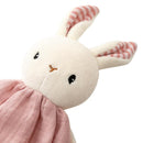 Organic Cotton Stuffed Animal Rattle Baby Toys, Hand Grip Rattle Squeaker Sticks Toys, Bunny Cuddle Cloth and Ring Rattle Plush Toy Set for Newborns Infant Boys Girls, 2 PCS by TinyTreasures Baby Boutique