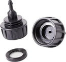 Inner 3/4 inch to Single 1/4 Pipe Joint with Four Black Strainer 6-Point Washers，Garden Irrigation System Used in Gardens,Lawns by GreenHaven Gardens