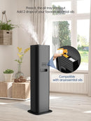 8L Smart Humidifiers for Bedroom Large Room, 2.1Gal Cool Mist Top Fill Diffuser Ambient Light, App & Remote Control, 3 Mist Modes, Quiet Humidifier for Home Office Plant (Black) by TinyTreasures Baby Boutique