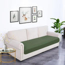 hyha Waterproof Couch Cushion Covers, Stretch Sofa Couch Seat Slipcover for Dog Washable, Non-Slip Waterproof Outdoor Cushion Covers for Patio Furniture Replacement (1 Piece for Large, Bronze Green) by CozyNest Decor