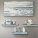 Sorbus Floating Shelves - 3 Pack 16 Inch Rustic Blue Wall Shelves for Bedroom, Kitchen, Living Room, Bathroom Shelves, Home Decor, Office - Floating Shelf for Trophies, Books, Frames, Toilet Paper by CozyNest Decor