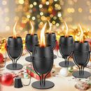 4 Pack Metal Table Top Torches, 14 oz Citronella Torches for Outside, Refillable Flame Light Torch, Decorative Tabletop Lantern for Yard, Patio, Deck, Garden, Party, Landscape by GreenHaven Gardens