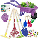 Kids Gardening Tools Outdoor Toys Set Backyard Play with Wheelbarrow Educational STEM Learning Pretend Toys Outdoor Indoor for Toddlers Kids Boys Girls by GreenHaven Gardens