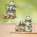 Panda Tea Shop Mini Street Scape Building Blocks, Panda Creative Building Toys for Girls 6-12, Gift Idea for Kids Adults (860PCS) by TinyTreasures Baby Boutique