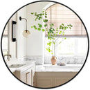 Fabuday Black Circle Mirror for Wall Decor 18 Inch - Bathroom Round Mirror with Matte Frame, Small Circular Mirrors for Entryway, Hallyway, Living Room, Bedroom by CozyNest Decor