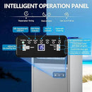 Commercial Ice Maker Machine, 150Lbs/24H with 45Lbs Storage, Fast Ice Making in 8-15Mins, Stainless Steel Under Counter or Freestanding Ice Machine for Home, Party, Office - 2 Water Inlet Modes by CozyNest Decor