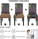 JQinHome Spider Halloween Chair Slipcover,Web Black Chair Covers Set of 4, High Stretch Washable Chair Protector Cover for Dining Room, Kitchen,Home Party,Wedding Ceremony(Spider,4PC) by CozyNest Decor