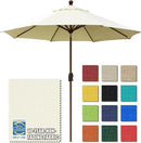 EliteShade USA 10-Year-Non-Fading 9Ft Market Umbrella Patio Umbrella Outdoor Table Umbrella with Ventilation, Natural by GreenHaven Gardens