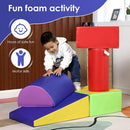 PayLessHere Climbing Toys for Toddlers 5 Piece Corner Foam Climbing Blocks Set with Soft Foam and Strong Structure for Babies 1-3 Crawling and Sliding Activity Play Indoor (CM, 5 Piece) by TinyTreasures Baby Boutique