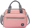 GOGOSO Crossbody Small Diaper Bag, Cute Mini Baby Diaper Tote Bags with Insulated Pockets for Traveling Outdoor Parent,Pink by TinyTreasures Baby Boutique