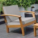 Outdoor Deep Seat Cushion Set 22" x 22", Water Repellent & Fade Resistant Cushion for Patio Furniture, Back & Seat Cushion with Removable Covers for Sofa, Couch, Light Grey by GreenHaven Gardens