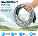 Garden Hose Metal 15 FT, Flexible Stainless Steel Water Hose, Kink Free, Connectable Short Hose, Lightweight & Durable, Crush Resistant Fitting, Puncture Proof Hose for Yard, Rv, 600 PSI 2025 New by GreenHaven Gardens