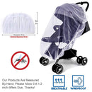Mosquito Net for Stroller - Protective 2Packs Perfect Bug Net for Strollers, Bassinets, Cradles, Playards,Pack N Plays and Portable Mini Crib (White+Grey) by TinyTreasures Baby Boutique