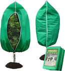 Plant Covers Freeze Protection – 2 Pack 95"x95" Extra Large Frost Blankets for Outdoor Plants, 2.4oz Heavy-Duty Tree Covers with Zipper & Drawstring – Reusable Winter Plant Freeze Cloth by GreenHaven Gardens