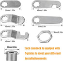 Zoofen 4 Pcs Cabinet Locks with Keys 1-1/8" Long Cam Locks Keyed Different Rustproof Mailbox Locks,RV Locks,Drawer Locks Fits on 0.4" Max Panel Thickness by TinyTreasures Baby Boutique