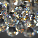 Modern Gold Crystal Chandelier,Rectangular K9 Crystal Raindrop Light Fixture,6 Light Rectangle Chandeliers for Dining Room Living Room Kitchen Island L31.5''xW10''xH10'' by CozyNest Decor