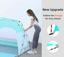 Beach Tent, Portable Sun Shelter for 2/3/4/6-8 Person with UPF 50+ UV Protection, Easy Setup Waterproof Beach Shade Canopy Cabana for Family Outdoor and Picnics, Fishing with Carrying Bag by TinyTreasures Baby Boutique