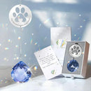 Dog Memorial Gifts, Unique Loss of Pet Sympathy Idea, Navy Blue Crystal Ball Rainbow Suncatcher with Paw Print for Cat or Dog Remembrance and Bereavement by GreenHaven Gardens