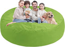 7FT Bean Bag Chair, Large Bean Bag Chairs with Memory Foam Filled, Fluffy Beanbag Sofa with Dutch Velvet Cover, Round BeanBag Chairs for Living Room, Playroom - Lime by TinyTreasures Baby Boutique