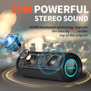 Wireless Portable Speaker,IPX7 Waterproof Bluetooth Speaker, 25W Loud Stereo Sound, Bassboom Technology, TWS Pairing, Built-in Mic, 16H Playtime with Lights for Home Outdoor - Black by TinyTreasures Baby Boutique