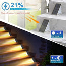 LED Solar Step Lights Waterproof Outdoor Stair Lights, Warm White Solar Deck & Pathway Lights IP67 for Yard, Patio, Garden, Front Door, Driveway, Porch 2PK by GreenHaven Gardens