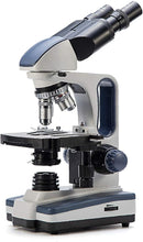 SWIFT SW350B 40X-2500X Magnification, Siedentopf Binocular Head, Research-Grade Compound Lab Microscope with Wide-Field 10X and 25X Eyepieces, Mechanical Stage, Abbe Condenser by TinyTreasures Baby Boutique