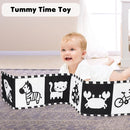 URMYWO Black and White Tummy Time High Contrast Newborn Toys 0-3 Months, Soft Baby Book, Visual Stimulation Montessori Sensory Infant Toys 0-6-12 Months, Shower Gift for Boys Girls by TinyTreasures Baby Boutique
