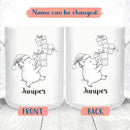 Customized Choose Name Pigs White Coffee Cup Gift For Dad Mom Daughter Son Kids, Pig Lover Accent Coffee Mug, Personalized Pig Ceramic Cup 11Oz 15Oz, Funny Pigs Travel Mug Gift For Birthday Christmas by TinyTreasures Baby Boutique
