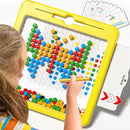 Large Magnetic Dots Board for Kids, Magnetic Drawing Board for Toddlers, Magnetic Dot Art with Magnetic Pen, Montessori Preschool Education Travel Toys for Kids Boys Girls Age 2 3 4 5 6 7 Years Old by TinyTreasures Baby Boutique