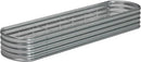 12x2x1.3 Oval Galvanized Raised Garden Bed,Outdoor Planter Box Metal Patio Kit Planting Bed for Vegetables Flowers and Succulents by GreenHaven Gardens