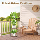 KMOTASUO 3 Tier Tall Metal Plant Stand, 35 Inch Plant Stands Indoor Outdoor, Rustproof Flower Pot Holder Display Rack for Corner Patio Garden Balcony Living Room by GreenHaven Gardens