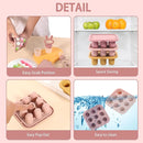 WAJIAYON Baby Food Freezer Tray Silicone Nibble Freezer Tray,Baby Fruit Food Feeder Teether,Breastmilk Popsicle Mold,Babies Breast Milk Teether Pop Maker Maker for Homemade Infant Meals-Pink by TinyTreasures Baby Boutique