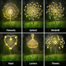 Maleyt Solar Garden Lights 8 Pack, Solar Powered Outdoor Decorative Lamps, 120 LED Solar Firework Lights with Remote Control, 8 Modes Waterproof DIY Landscape Lighting for Backyard Garden Decoration by GreenHaven Gardens