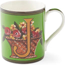 Spode Kit Kemp Alphabet Mug - Letter J Monogram in Fine China, 12oz Ceramic Coffee Cup for Hot Drinks, Personalized Drinkware for Unique Gifts, Dishwasher Safe Tea or Coffee Mug - Gift Box Included by CozyNest Decor