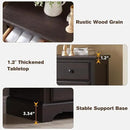 T4TREAM 6 Drawers Dresser Chests for Bedroom, 48" Tall Rustic Chset of Drawers, Wood Dressers Organizer for Bedroom, Living Room,Hallway, Espresso by CozyNest Decor