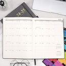2024-2025 Planner - 2025 Planner Weekly and Monthly, Jul. 2024 - Jun. 2025, 8.5" x 11", Leather Cover Planner with Thick Paper, Back Pocket with Notes Pages - Grey by TinyTreasures Baby Boutique