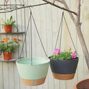 ZMTECH Hanging Planters for Indoor Plants Set of 2 Self Watering Hanging Pots Hanging Baskets Hanging Flower Pots for Outdoor Hanging Plants(10 Inch, Gray) by GreenHaven Gardens