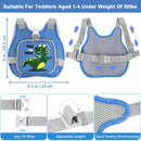 Toddler Harness Leash+ Anti Lost Wrist Link, Accmor Cute Dinosaur Kids Harness with Leash, Foldable Child Leash Baby Walking Wristband Assistant Strap Belt for Parent Boys Outdoor Activity by TinyTreasures Baby Boutique